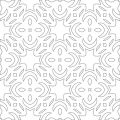 Fototapeta premium Vector pattern with symmetrical elements . Modern stylish abstract texture. Repeating geometric tiles from striped elements. pattern.