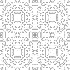  Vector pattern with symmetrical elements . Modern stylish abstract texture. Repeating geometric tiles from striped elements. pattern.