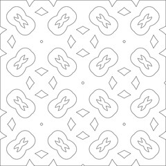 Vector pattern with symmetrical elements . Modern stylish abstract texture. Repeating geometric tiles from striped elements. pattern.