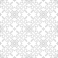 Vector pattern with symmetrical elements . Modern stylish abstract texture. Repeating geometric tiles from striped elements. pattern.