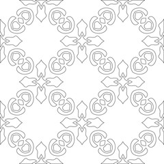 Vector pattern with symmetrical elements . Modern stylish abstract texture. Repeating geometric tiles from striped elements. pattern.