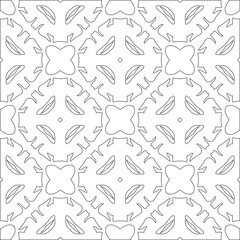 Vector pattern with symmetrical elements . Modern stylish abstract texture. Repeating geometric tiles from striped elements. pattern.