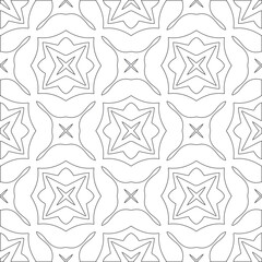 Vector pattern with symmetrical elements . Modern stylish abstract texture. Repeating geometric tiles from striped elements. pattern.