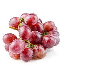 green grapes isolated on the white background