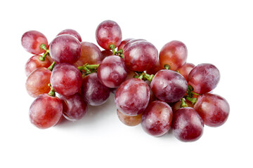 green grapes isolated on the white background