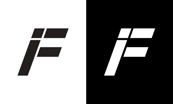 IF logo design | Branding & Logo Templates ~ Creative Market