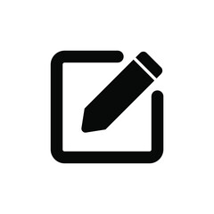 Edit icon symbol vector. Edit text or document icon.