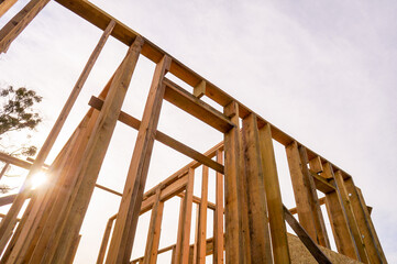New home construction framing