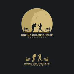 Creative boxing design concepts, illustrations, vectors