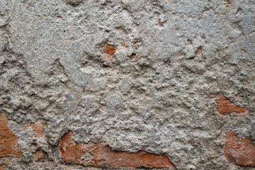 The texture of old gray concrete walls for background, Surface, and pattern of gray cement.