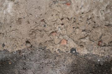 The texture of old gray concrete walls for background, Surface, and pattern of gray cement.