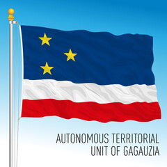 Gagauzia regional flag, Moldova, european country, vector illustration