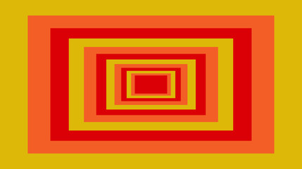 Abstract repeating repeating yellow orange and red pattern rectangle. Geometric figure texture background