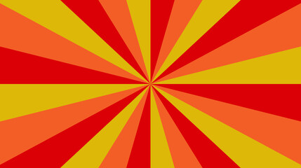Obraz premium Vector background of sunrise - orange and red yellow thin beams