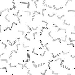 Black Tool allen keys icon isolated seamless pattern on white background. Vector