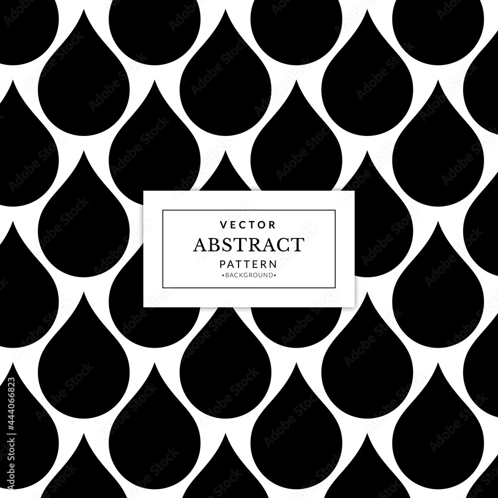 Aufkleber abstract geometric seamless pattern with black water drop background. banners design and web, intern
