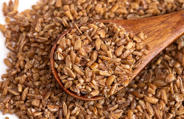 Background of Bulgur Wheat Up Close