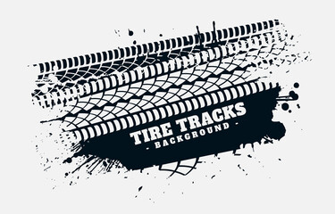Ink splatter tire track background