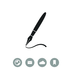 Pen vector icon.