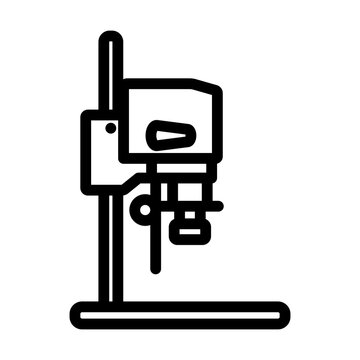 black outline drill press machine clip art preview