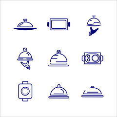 Food Tray icon. Food Tray set symbol vector elements for infographic web.
