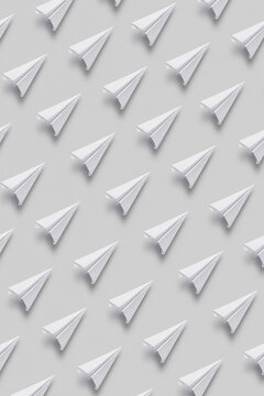 Pattern of origami paperplanes