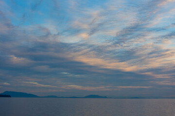 Coastal cloudy sky replacement graphic resource