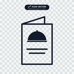 Naklejka premium menu food icon symbol template for graphic and web design collection logo vector illustration