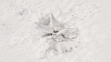 Abstract iceberg concept background 3d render
