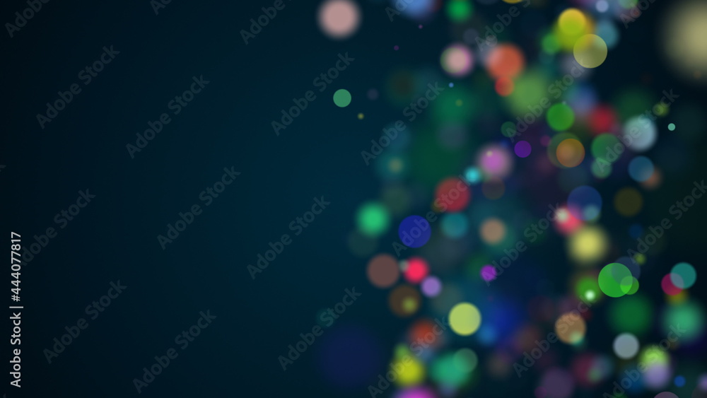 Aufkleber beautiful multi-colored celebratory particles are in space, shallow depth of field, bokeh effect, co