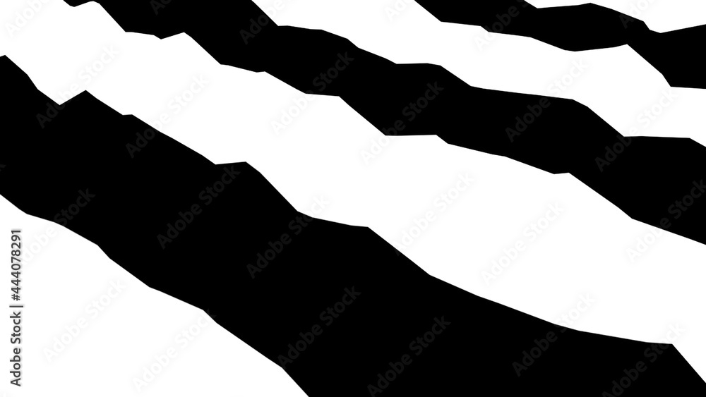 Poster black and white stripes. computer generated abstract background, 3d rendering backdrop