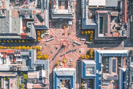Summer cityscape of Darmstadt, Germany
