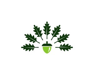 oak leaf and seed logo
