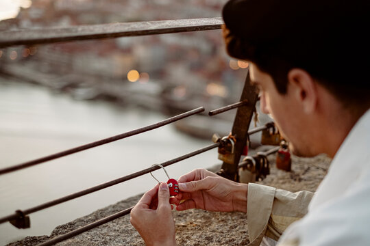 Love locks in Porto

