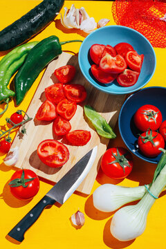 Gazpacho ingredients