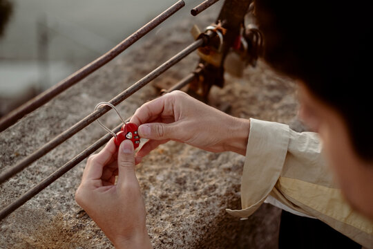 Love locks in Porto
