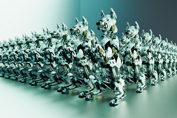 Robot dog series: multitude