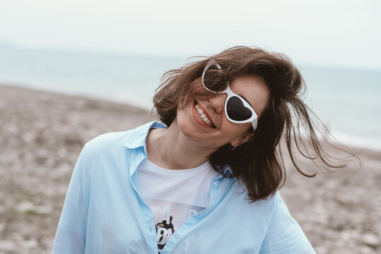 Funny portrait of young woman