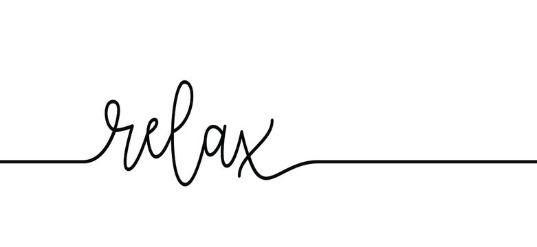 Naklejki Slogan relax. Happy weekend, summer, holiday or vacation time concept. Vector chill quotes.