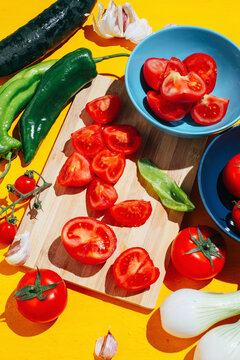 Gazpacho ingredients