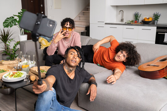 Friends Doing Live Streaming Together