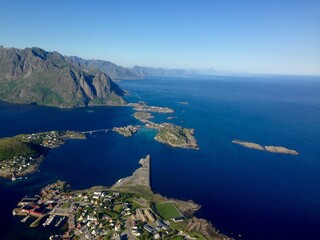 view of the sea and mountains