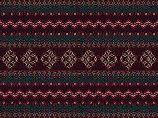 Geometric ethnic seamless pattern. old red background. Design for carpet,wallpaper,clothing,fabric ,etc.