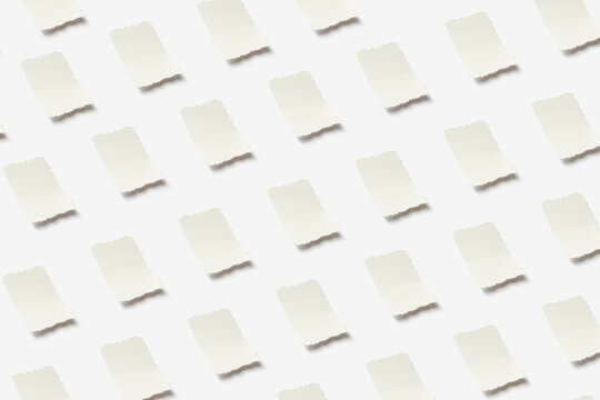 Pattern of white pieces of paper