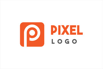 Abstract Initial Letter P Logo. Usable for Business Logo. Flat Vector Logo Design Template Element