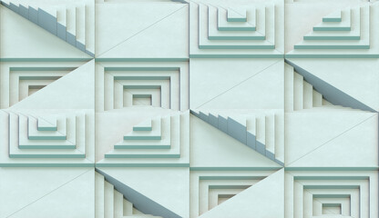 Series of square stairs I.