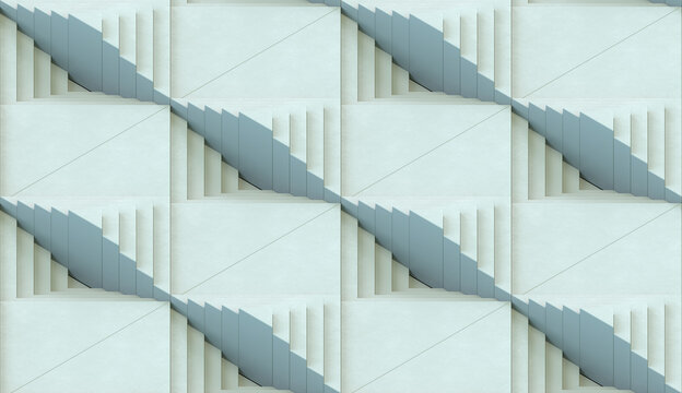Series of square stairs III.