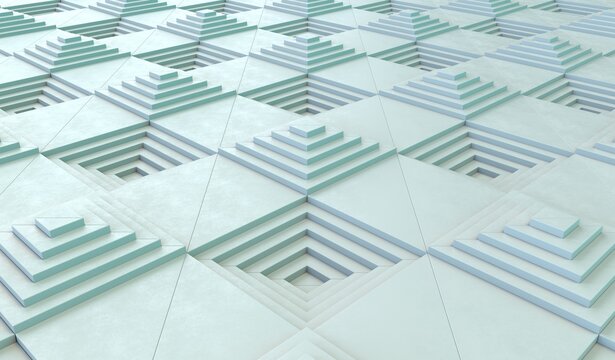 Valley of square stairs I.