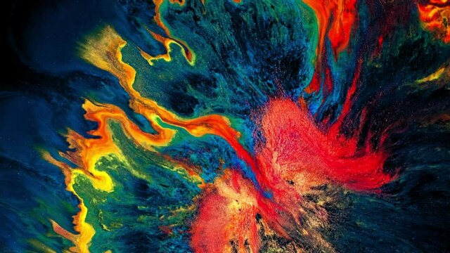 Colourful acrylic .Abstract ink design template mixed texture background.