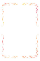 Watercolor textured frame illustration, vintage, elegant plaque, decorative background